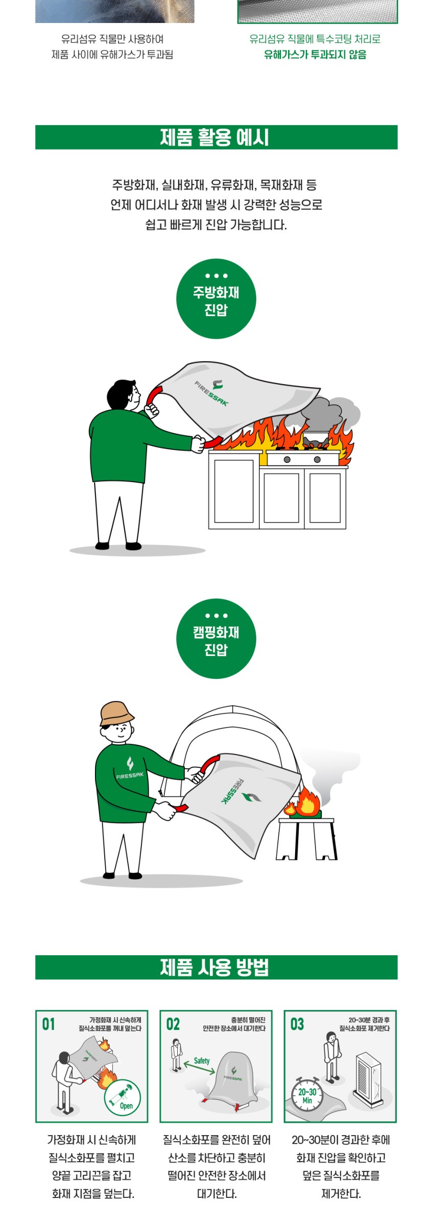 Chăn chữa cháy xe điện FIRESSAK FS-EV54S